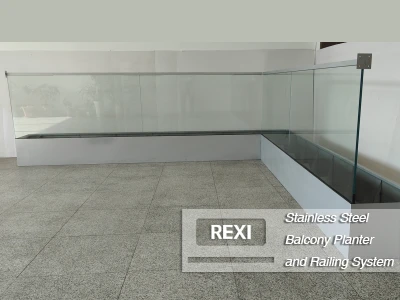 Stainless Steel Balcony Planter And Railing System